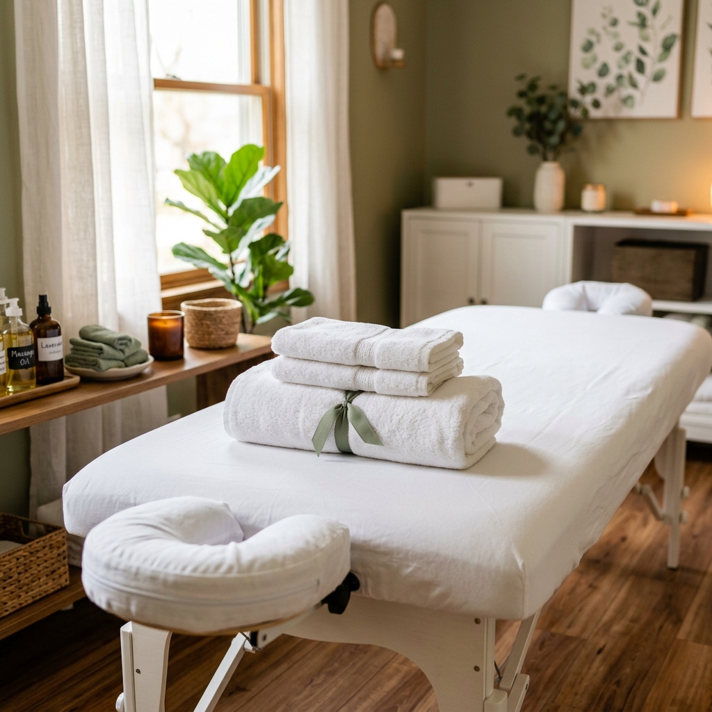 Nackenmassage zur Linderung von Verspannungen